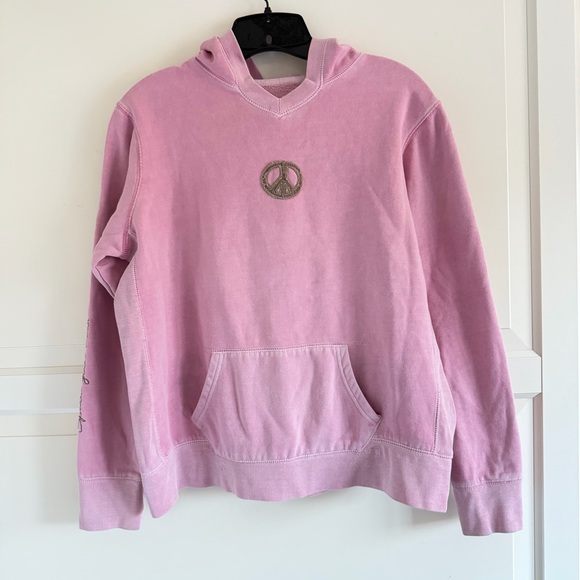 Life Is Good Pink Hooded Sweatshirt Size Medium 41963 - Picture 2 of 8